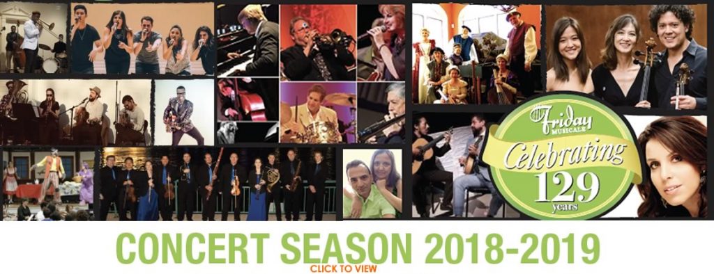 Friday Musicale 2018 concert season