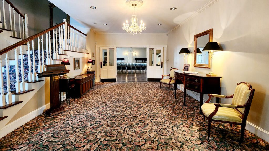 The historic lobby at Friday Musicale